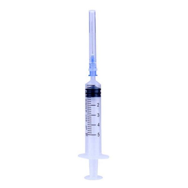 Изображение товара Шприц Medhelp-5 трёхкомпонентный одноразовый стерильный 5мл 100шт Шприц Medhelp-5 трёхкомпонентный одноразовый стерильный 5мл 100шт фотография