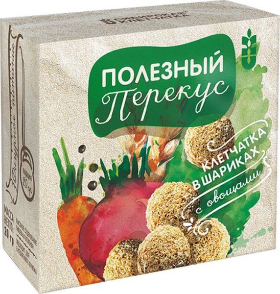 Изображение товара Клетчатка в шариках Полезный перекус С Овощами 20г Клетчатка в шариках Полезный перекус С Овощами 20г фотография