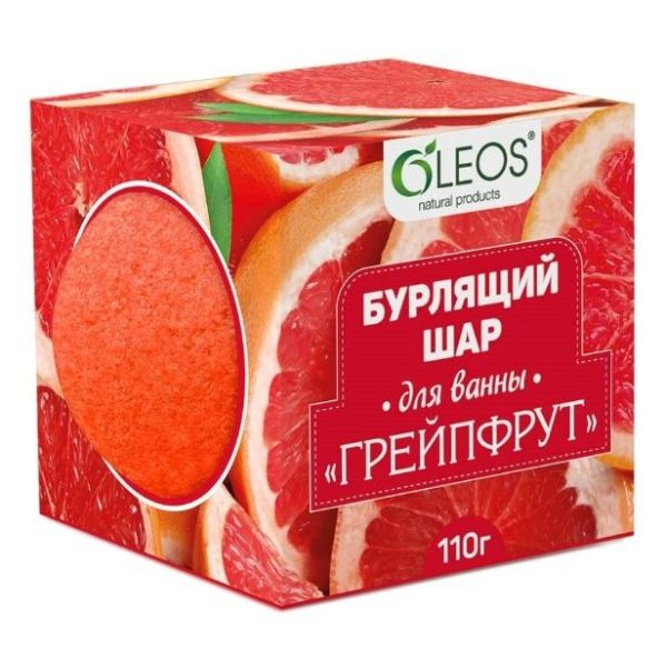 Изображение товара Бурлящий шар Грейпфрут Oleos 110г Бурлящий шар Грейпфрут Oleos 110г фотография