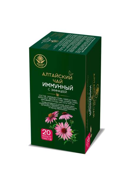 Изображение товара Фиточай Магия трав Иммунный с эхинацеей Алтайский чай 20 пакетиков Фиточай Магия трав Иммунный с эхинацеей Алтайский чай 20 пакетиков фотография