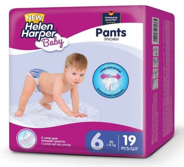 Изображение товара Трусики-подгузники Helen Harper Baby XL 16 кг, 19 шт Трусики-подгузники Helen Harper Baby XL 16 кг, 19 шт фотография