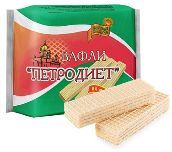 Изображение товара Вафли невские Топленое молоко на фруктозе 95гр Вафли невские Топленое молоко на фруктозе 95гр фотография