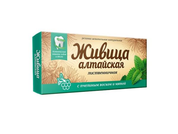 Изображение товара Смолка жевательная Живица Алтайская с пчелиным воском и мятой Алтайский Нектар 4шт Смолка жевательная Живица Алтайская с пчелиным воском и мятой Алтайский Нектар 4шт фотография