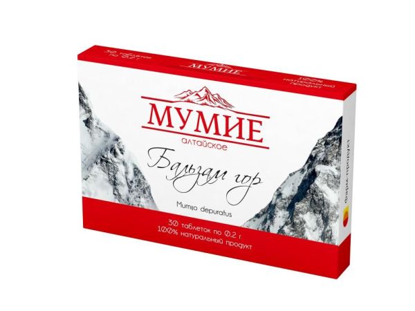 Изображение товара Мумие алтайское бальзам гор фарм-продукт 30табл. Мумие алтайское бальзам гор фарм-продукт 30табл. фотография